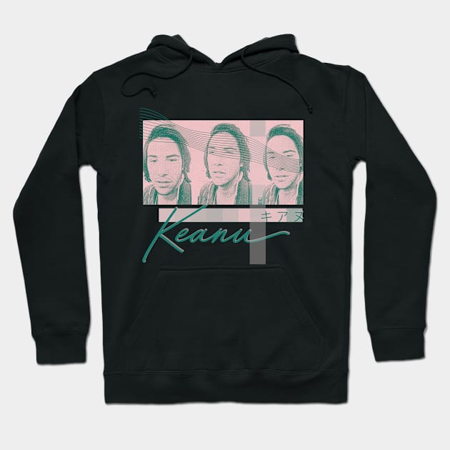 キアヌ KEANU REEVES Aesthetic Fan Design Hoodie by unknown_pleasures